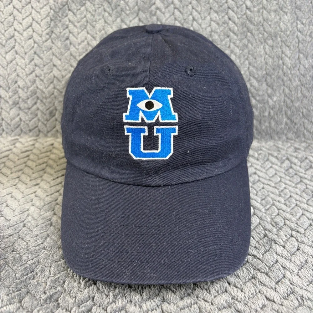 Disney Monsters University MU Navy Blue Baseball Cap Hat Mike Wazowski